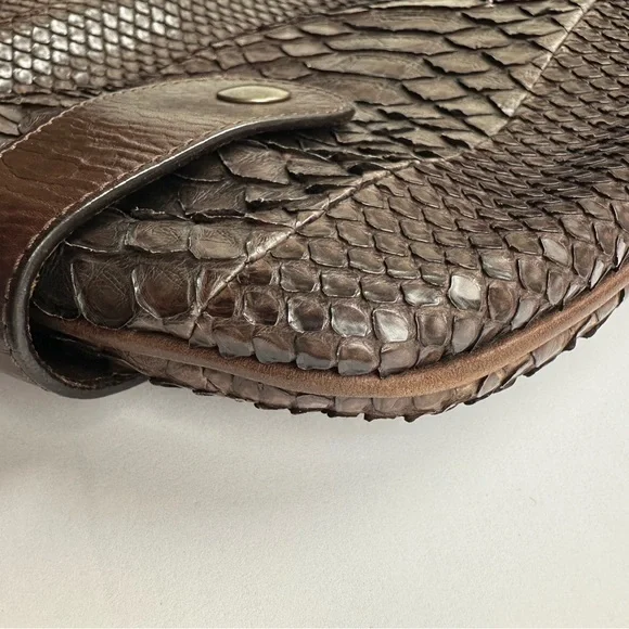 Chloe Brown Python Leather Tote Bag– Rare and Luxe. - Picture 7 of 9